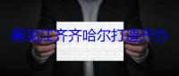 黑龙江齐齐哈尔打造开办企业“样板间”构建规范服务“新标准”